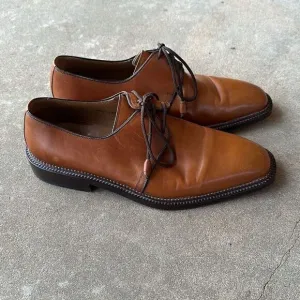 Peter Huber Dress Shoes Brown Leather Men’s Size 9.5