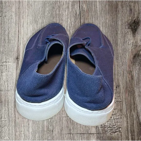 Peter Millar men’s blue breeze canvas shoes. Size 10. Navy blue