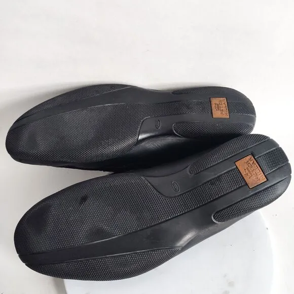 Peter Millar Silver Bit Men's Horsebit Loafers Shoes Size 10 Leather Black