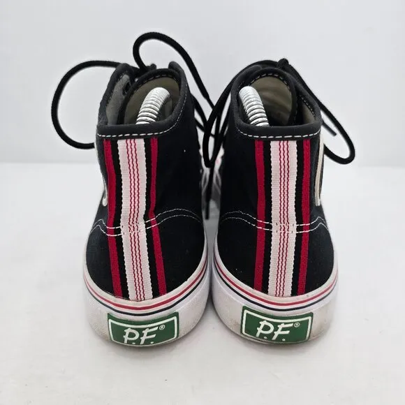 P.F. Flyers | Center HI black canvas retro classic sneakers | WMS 7