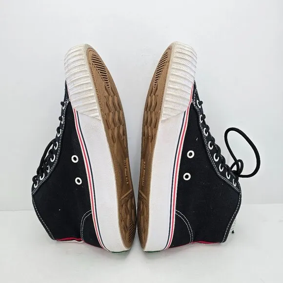 P.F. Flyers | Center HI black canvas retro classic sneakers | WMS 7
