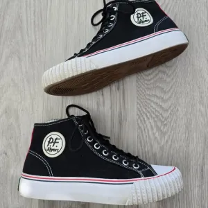 P.F. Flyers | Center HI black canvas retro classic sneakers | WMS 7