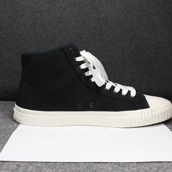 PF Flyers Center Hi High Top Shoes Sneakers, Black Green Soles, Men's Siz 12.5