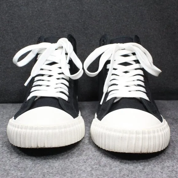 PF Flyers Center Hi High Top Shoes Sneakers, Black Green Soles, Men's Siz 12.5