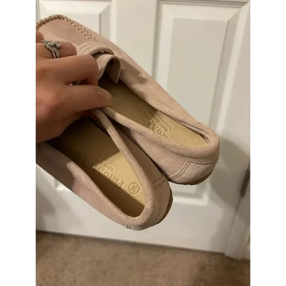 Piero Masetti leather Moccasin pink sz 10