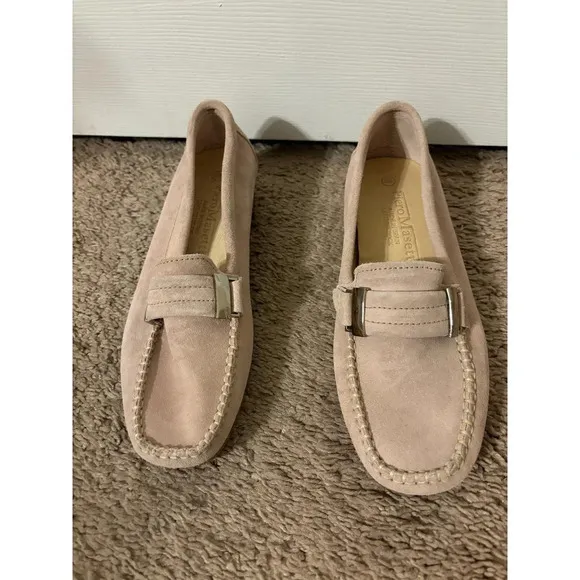 Piero Masetti leather Moccasin pink sz 10