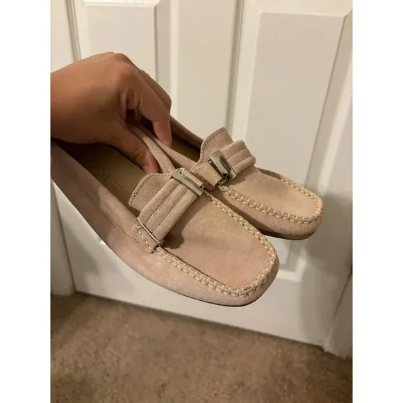Piero Masetti leather Moccasin pink sz 10