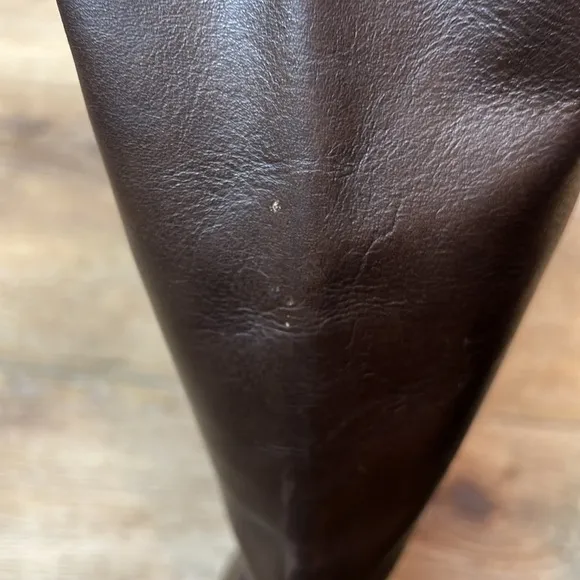 Pierre Darré Dark Brown Leather Riding Boots Size 36/6