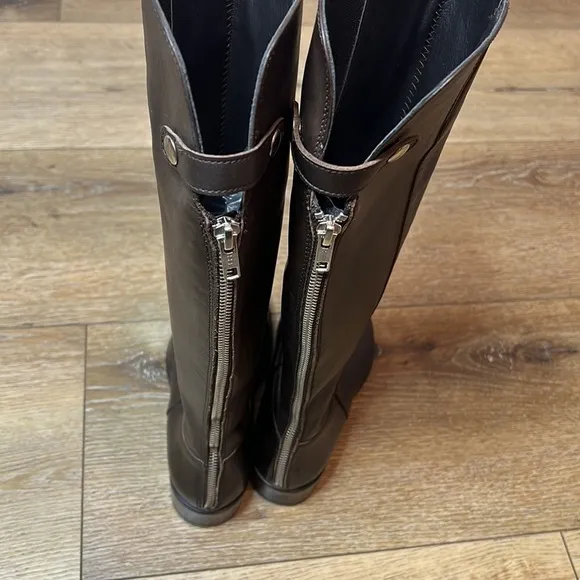 Pierre Darré Dark Brown Leather Riding Boots Size 36/6