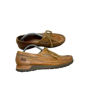 Pikolino Secolino 44 Men Brown Leather Lace up Boat Shoe US Size 11
