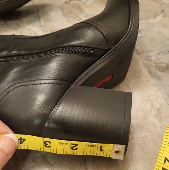 PIKOLINOS Black Heeled Boots Size 40