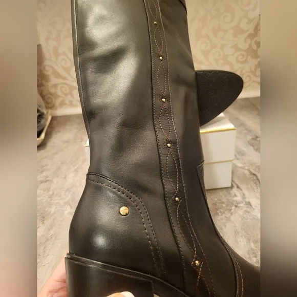 PIKOLINOS Black Heeled Boots Size 40
