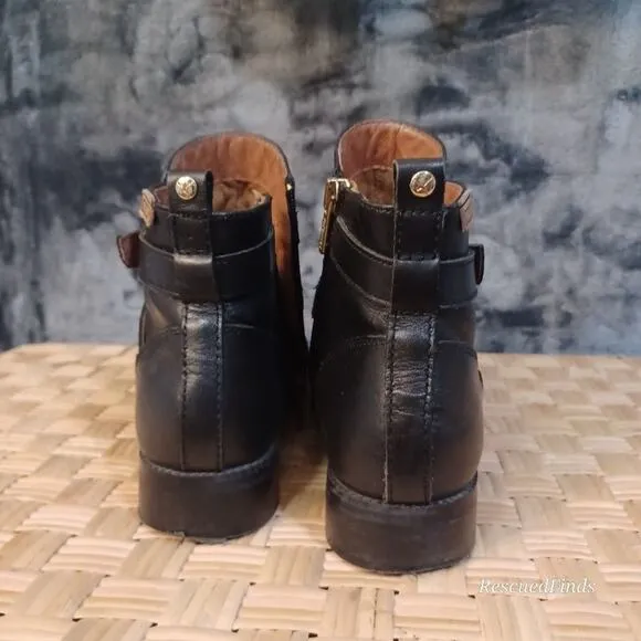Pikolinos Black Loyal Flat ankle boots with side buckle &amp; zipper Women's  38
