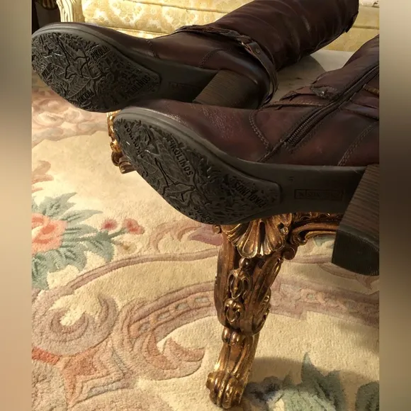 Pikolinos NWOT Brown ankle braid 2.5” heeled boots size 41(10 US)