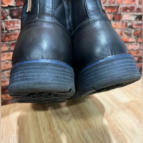 Pikolinos York Men’s Ankle Boots Black Leather Flat Round Toe Classic Workwear