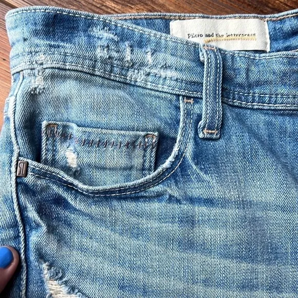 Pilcro and the letterpress for anthropologie denim shorts size 27