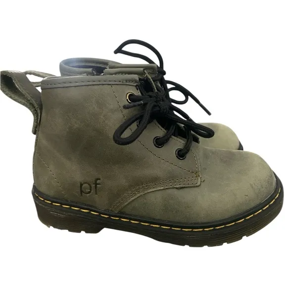 PIPER FINN - BABY &amp; TODDLER LEATHER SHOES - COMBAT BOOTS -size 8
