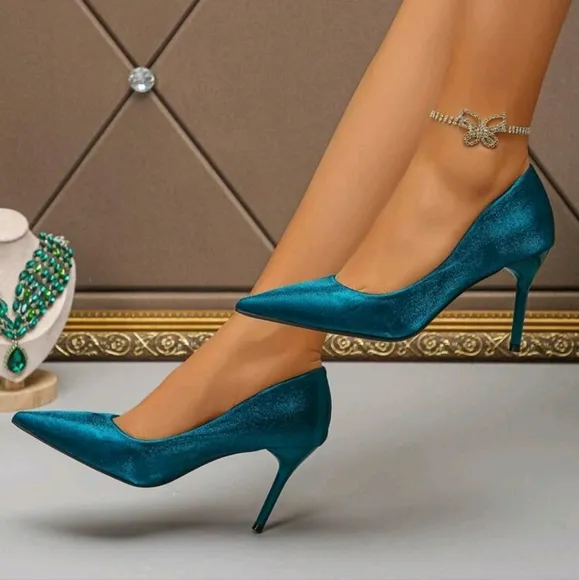 Pointed Toe High Heels,Non-Fatiguing,Professional &amp; Commute,Versatile Suede Pump