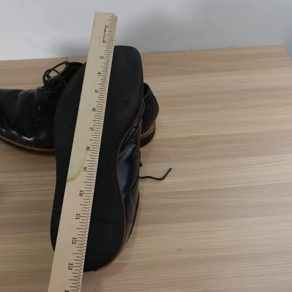 Polished Calf Leather Derby Shoes 12 D GRENSON Lennie 11 F Black Goodyear Welt