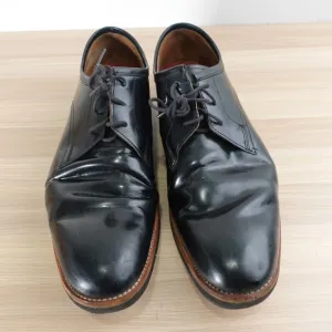 Polished Calf Leather Derby Shoes 12 D GRENSON Lennie 11 F Black Goodyear Welt