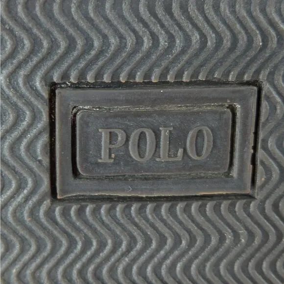 Polo by Ralph Lauren Shoes Men's 8.5D Canvas Suede Green Black Rawhide Laces