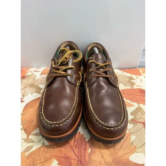 Polo Country Ranger Deck Brown Leather Boat Shoes Men's Shoes Size 11