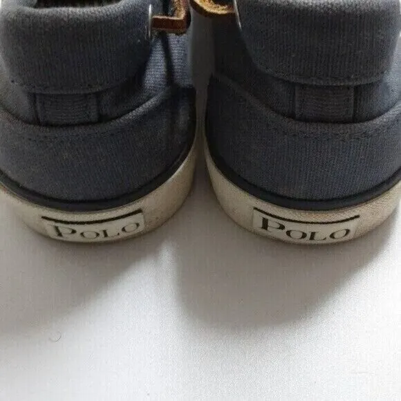 Polo Ralph Lauren blue denim canvas upper  boat shoes men 10.5us casual vacation