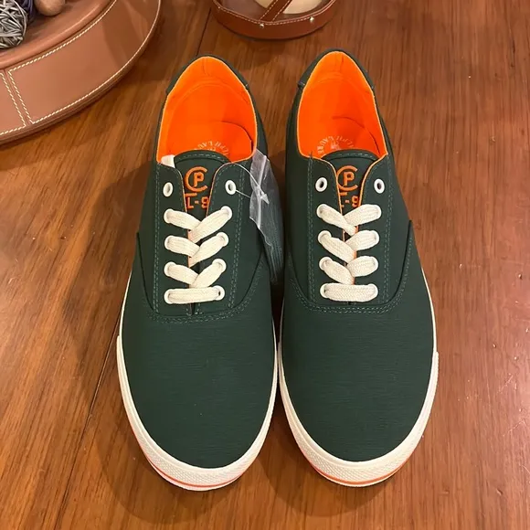 Polo Ralph Lauren CP93 Regatta Summer boat canvas shoes sneakers green Mens 12