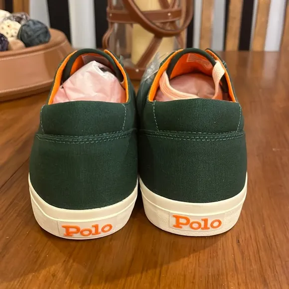 Polo Ralph Lauren CP93 Regatta Summer boat canvas shoes sneakers green Mens 12