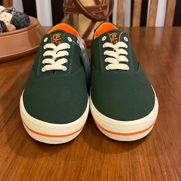 Polo Ralph Lauren CP93 Regatta Summer boat canvas shoes sneakers green Mens 12