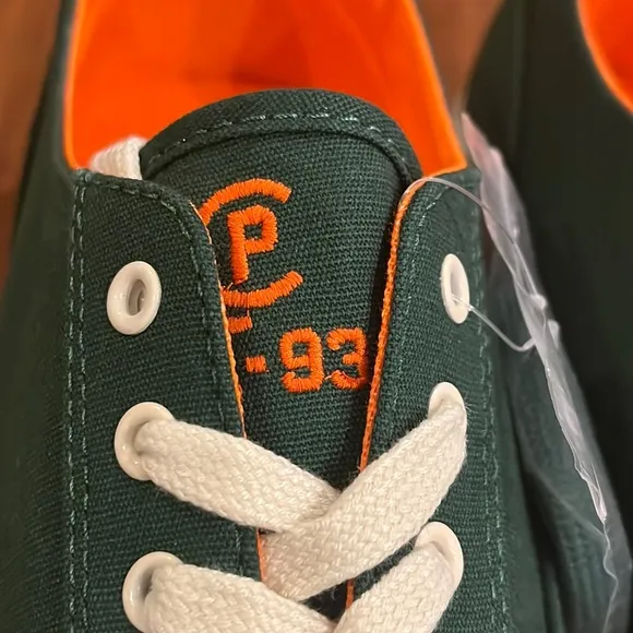 Polo Ralph Lauren CP93 Regatta Summer boat canvas shoes sneakers green Mens 12