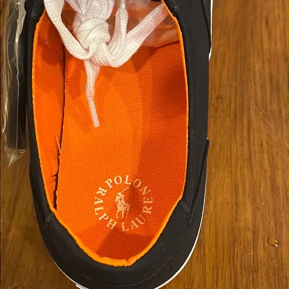 Polo Ralph Lauren CP93 Regatta Summer boat canvas shoes sneakers new navy orange