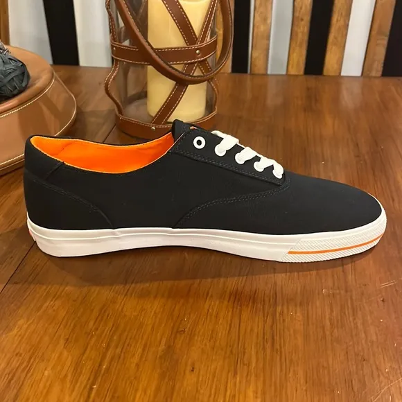 Polo Ralph Lauren CP93 Regatta Summer boat canvas shoes sneakers new navy orange