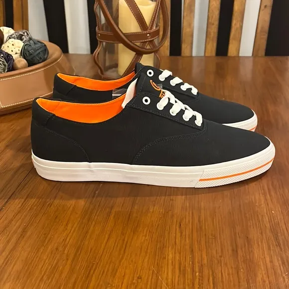 Polo Ralph Lauren CP93 Regatta Summer boat canvas shoes sneakers new navy orange