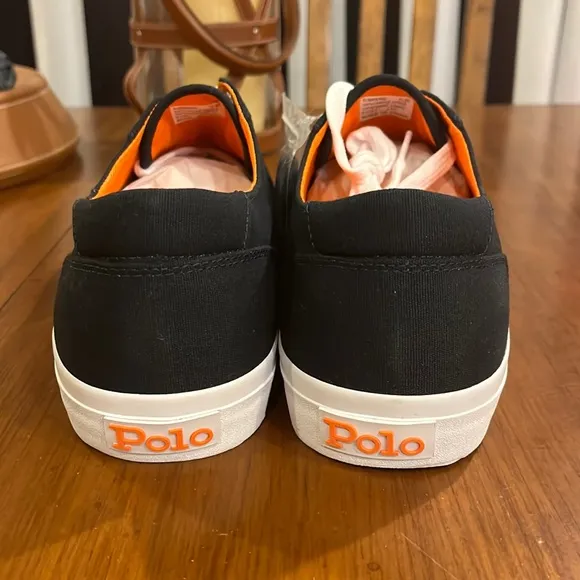 Polo Ralph Lauren CP93 Regatta Summer boat canvas shoes sneakers new navy orange