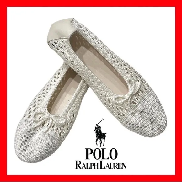 🆕Polo Ralph Lauren Crocheted Ballet Flats