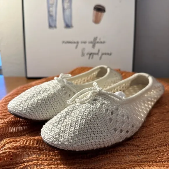 🆕Polo Ralph Lauren Crocheted Ballet Flats