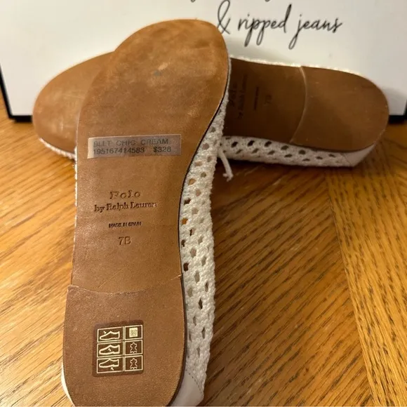 🆕Polo Ralph Lauren Crocheted Ballet Flats