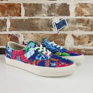 Polo Ralph Lauren Keaton Pony Floral Canvas Low Top Shoes Sneakers Men's Size 10