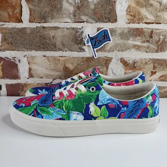 Polo Ralph Lauren Keaton Pony Floral Canvas Low Top Shoes Sneakers Men's Size 10