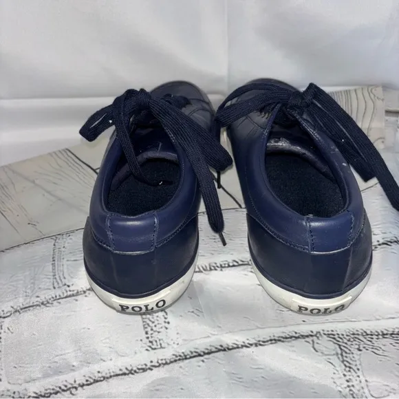 POLO Ralph Lauren Men's Ian Leather Shoes  Sneakers Size 12D (Medium)