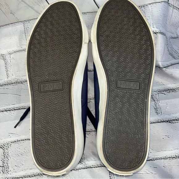 POLO Ralph Lauren Men's Ian Leather Shoes  Sneakers Size 12D (Medium)