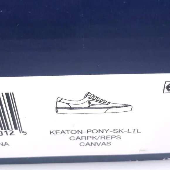 POLO Ralph Lauren Men's Keaton Leather-Trim Canvas Shoes Carmel Pink
