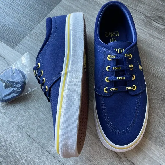 Polo Ralph Lauren Men’s Shoes Size 8 Faxon X Canvas Sneakers Color Rare Find!
