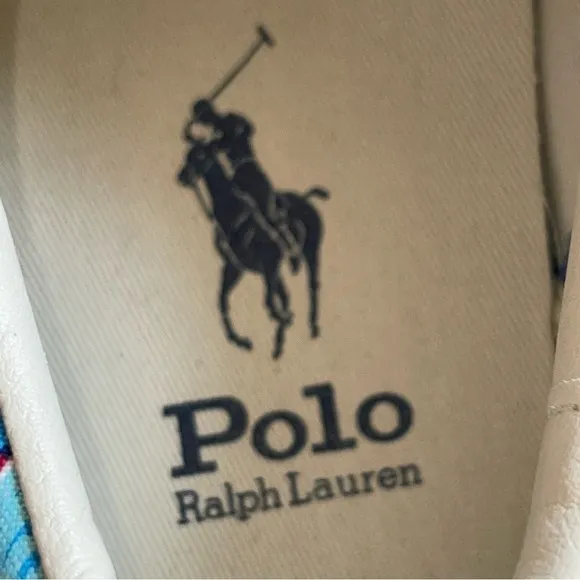 Polo Ralph Lauren Men’s Size 11.5 Keaton Pony Floral Canvas Shoes Sneakers New