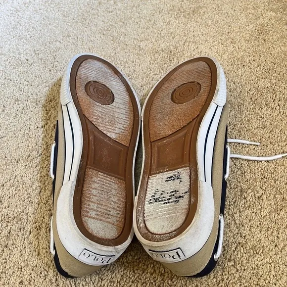 Polo Ralph Lauren men’s SZ 12D grand canvas boat shoes.