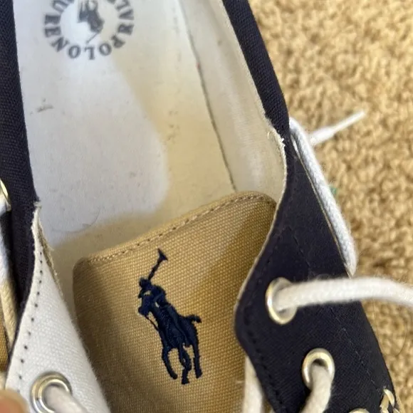 Polo Ralph Lauren men’s SZ 12D grand canvas boat shoes.