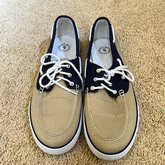 Polo Ralph Lauren men’s SZ 12D grand canvas boat shoes.