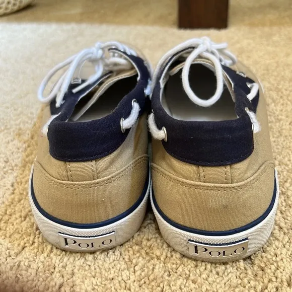 Polo Ralph Lauren men’s SZ 12D grand canvas boat shoes.
