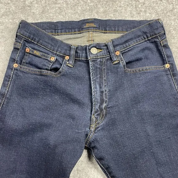 Polo Ralph Lauren The Sullivan Slim Jeans Mens 30x30 Blue Dark Wash 5 Pocket